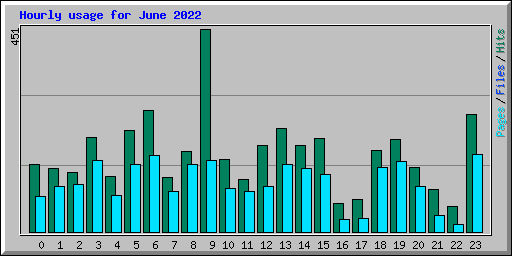 Hourly usage for June 2022