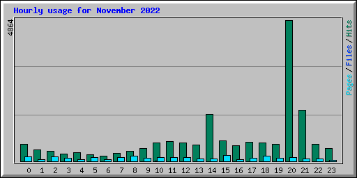 Hourly usage for November 2022